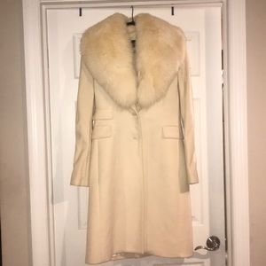 Flavio Castellani white fur coat
